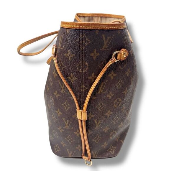Louis Vuitton Pre-Owned 2017 Monogram Neverfull MM Tote Bag Classic Tan Lining - Picture 4 of 16